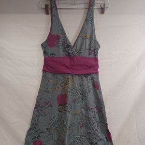 Patagonia grey with pink and yellow dress